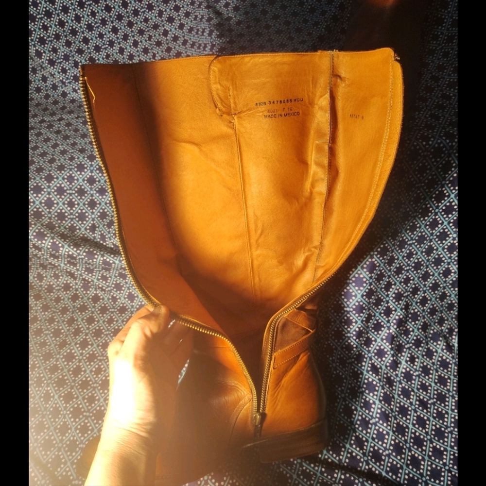 Frye Jordan Leather And Suede Cross Strap Riding Boots - Picture 6 of 16